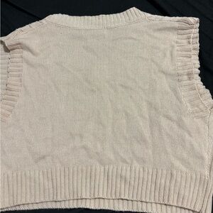 Women's Cream Sweater Vest